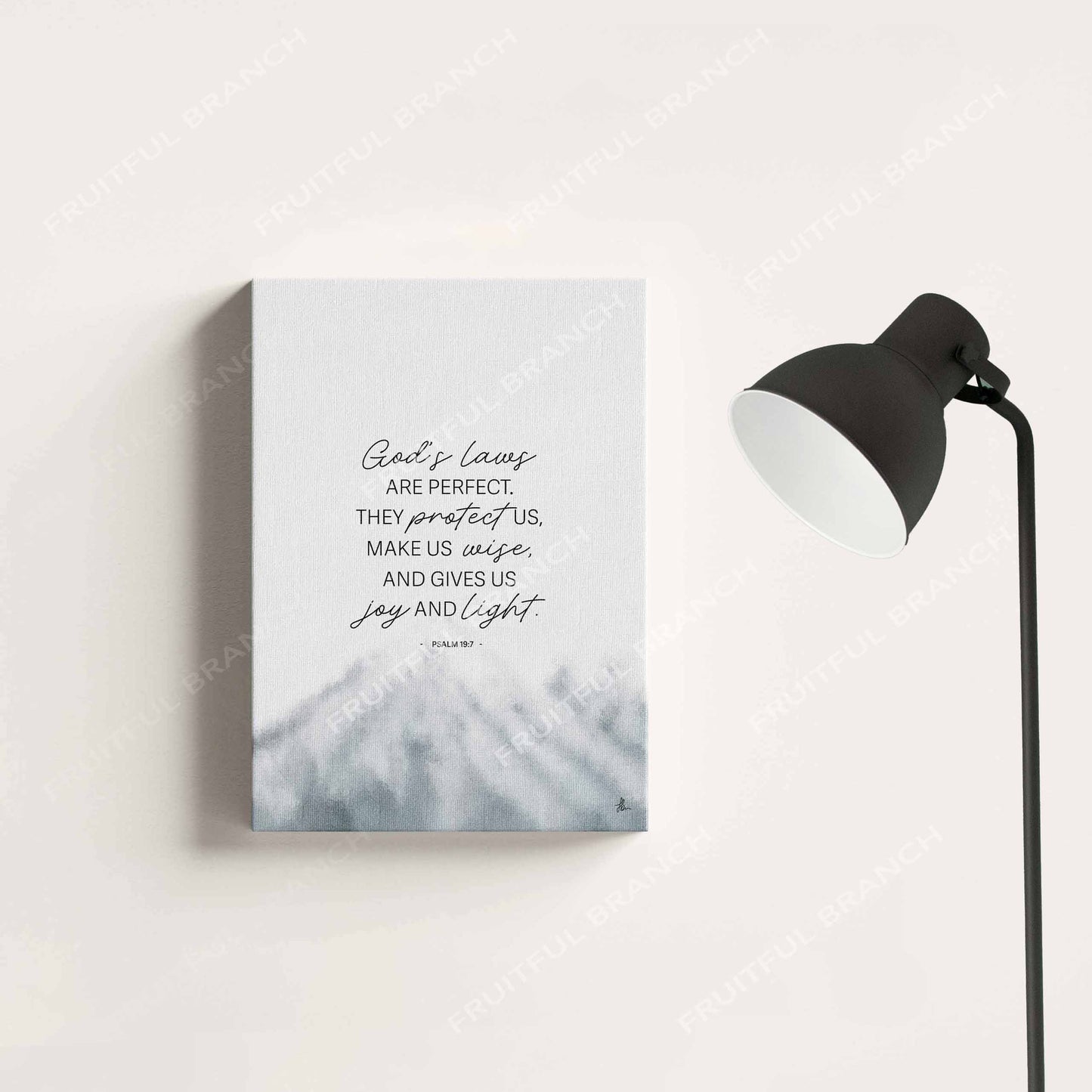 Psalm 19:7 (Snowy Mountains)