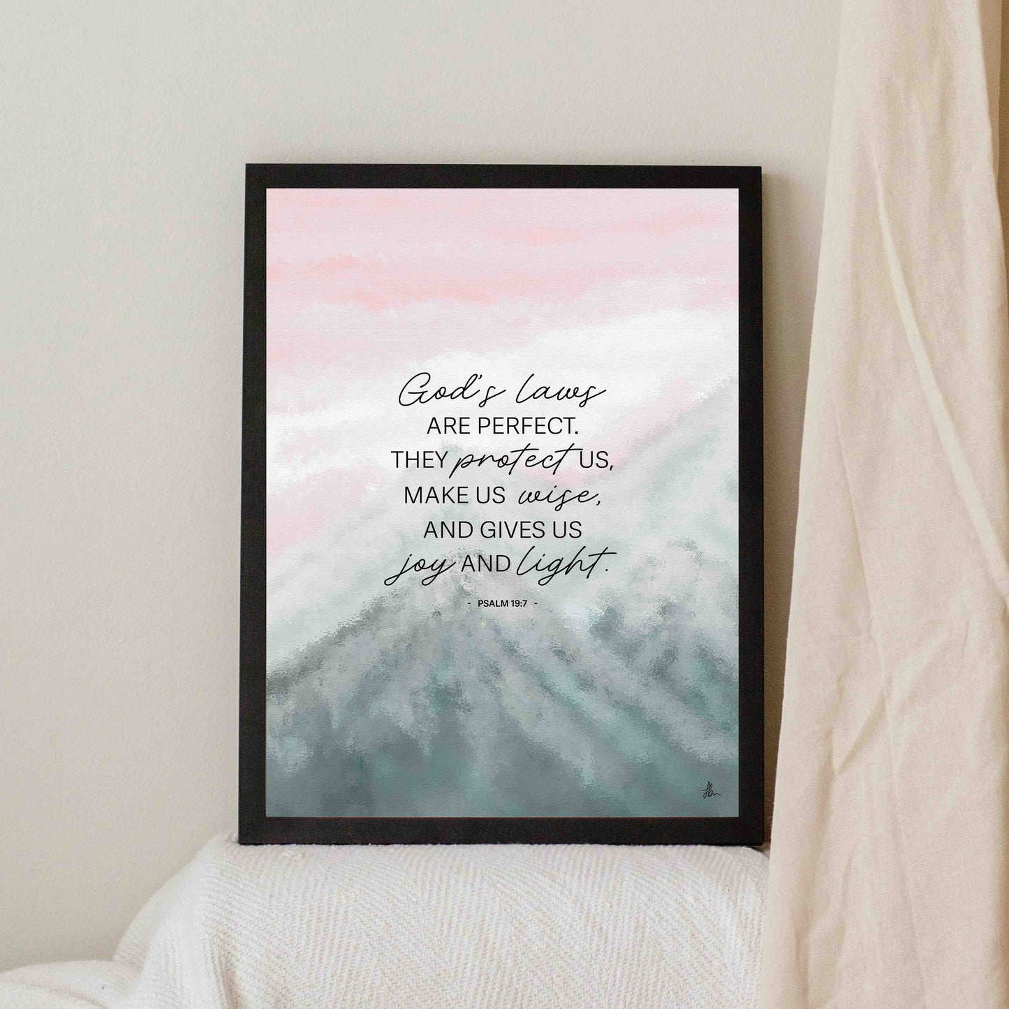 Psalm 19:7 (Pastel Skies)