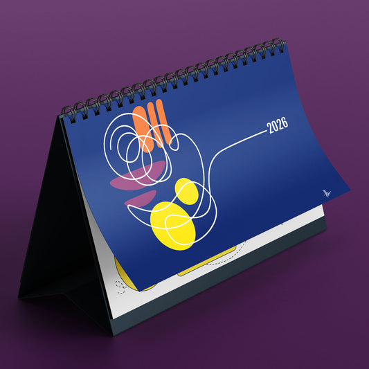 2026 Desk Calendar & Monthly Planner