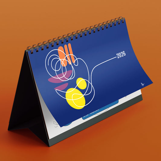 English Bible Verses- 2026 Desk Calendar & Monthly Planner