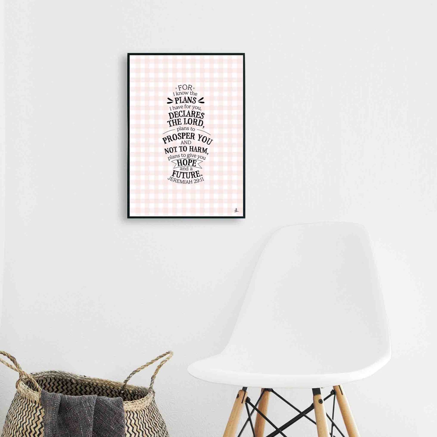 Jeremiah 29:11 (Pink Gingham)