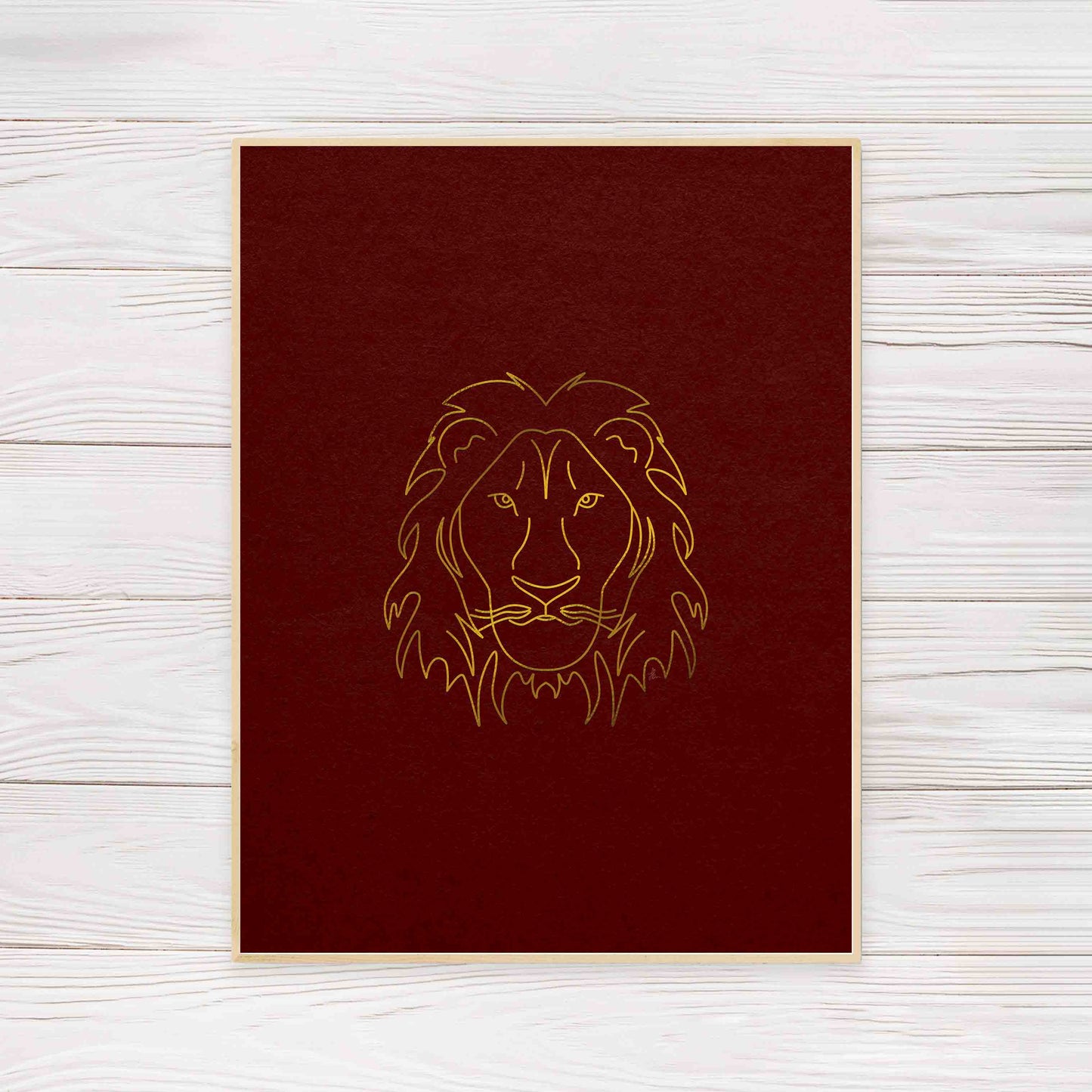 Regal Lion (Maroon)