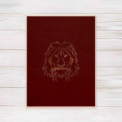 Regal Lion (Maroon)