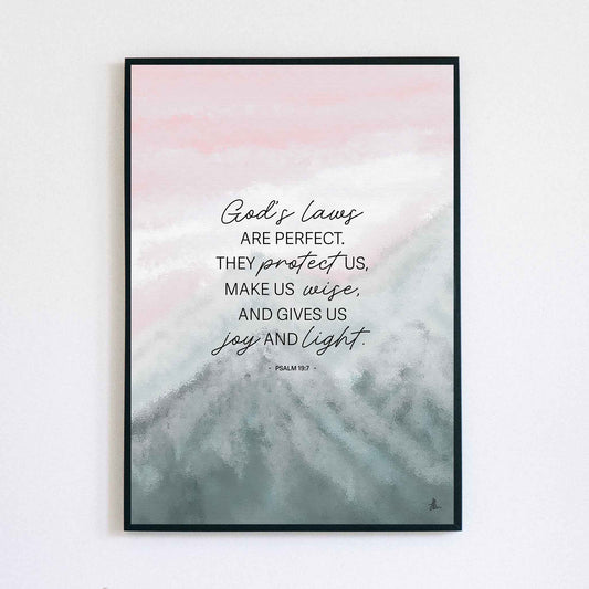 Psalm 19:7 (Pastel Skies)