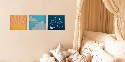 Kids Room Posters (Set of 3)