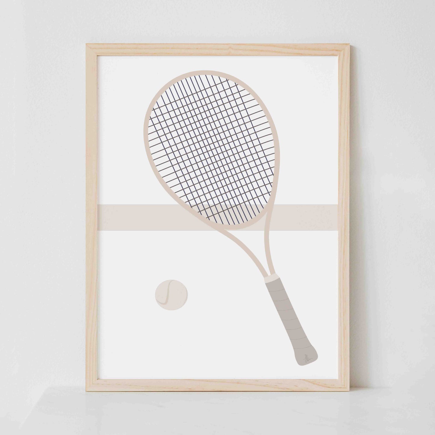 Tennis and Finish the Race (Beige-Set of 2)