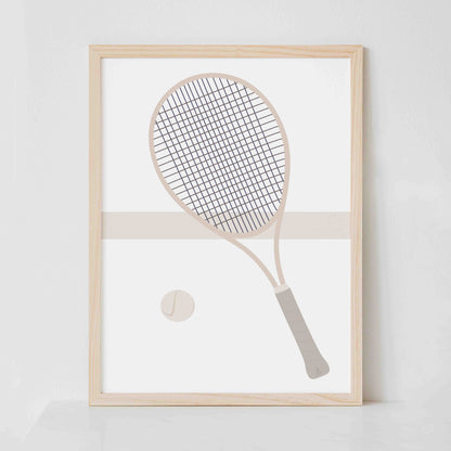 Tennis and Finish the Race (Beige-Set of 2)